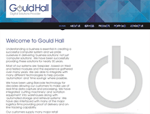 Tablet Screenshot of gouldhall.com